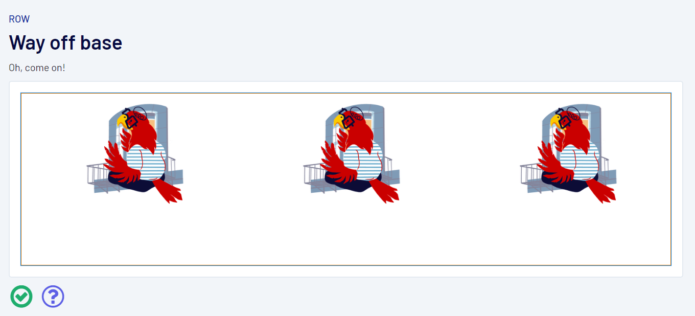 Way off baseの答え