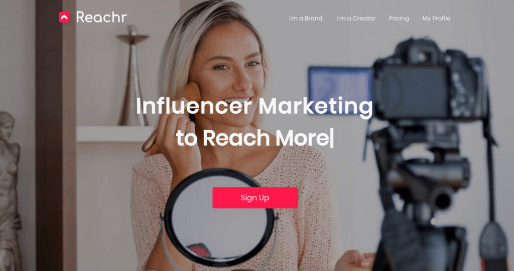 Reachr　公式サイト画像