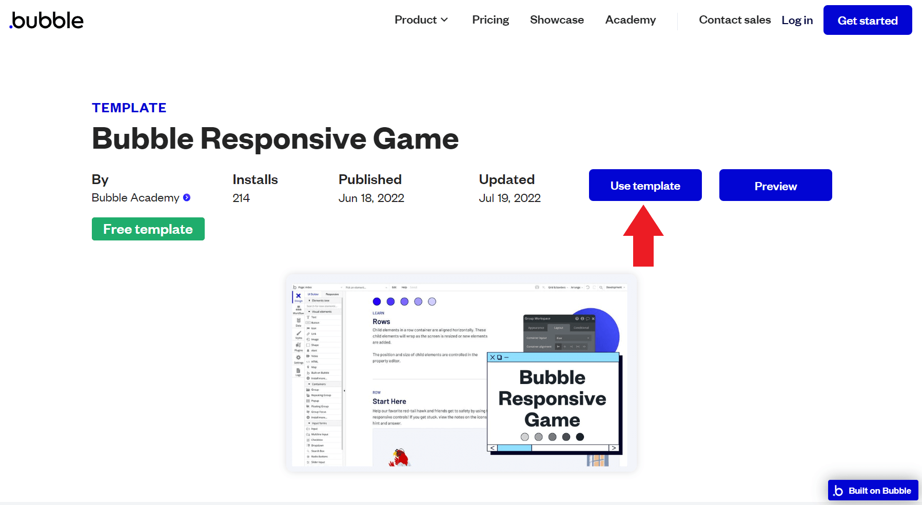 レスポンシブゲームのテンプレート