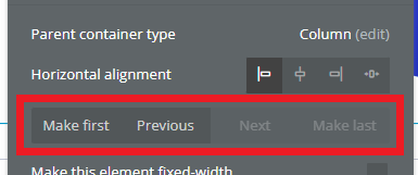 要素の並び替え