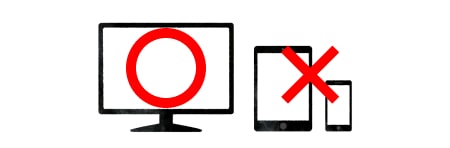 スマホやタブレッドでは制作できない